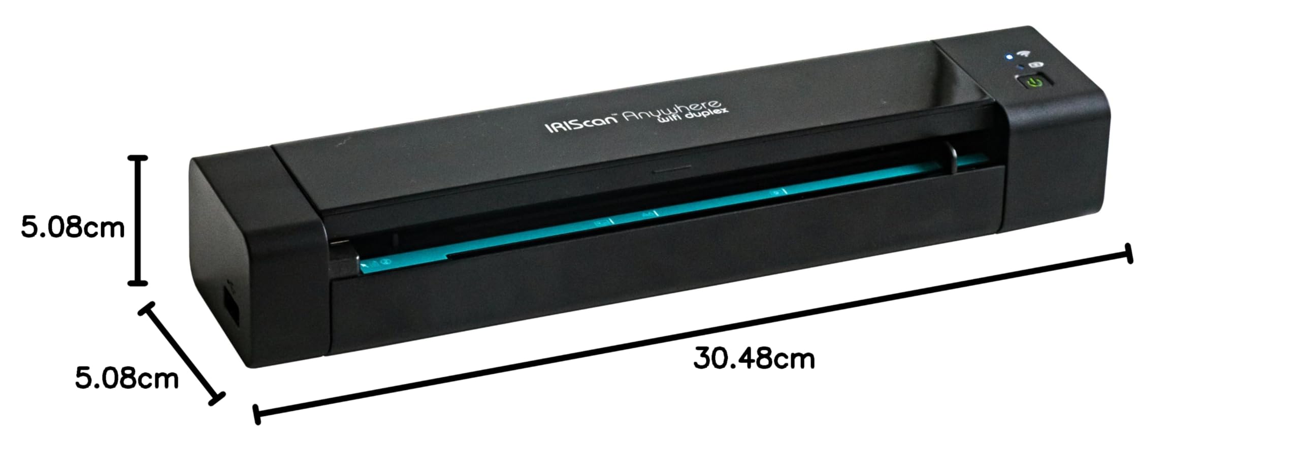 IRIScan Anywhere 6 Scanner Portable A4 WiFi Recto Verso Noir avec Batterie Intégrée, Duplex 15 ppm, Compatible Windows, Mac, iOS et Android, Readiris PDF Inclus