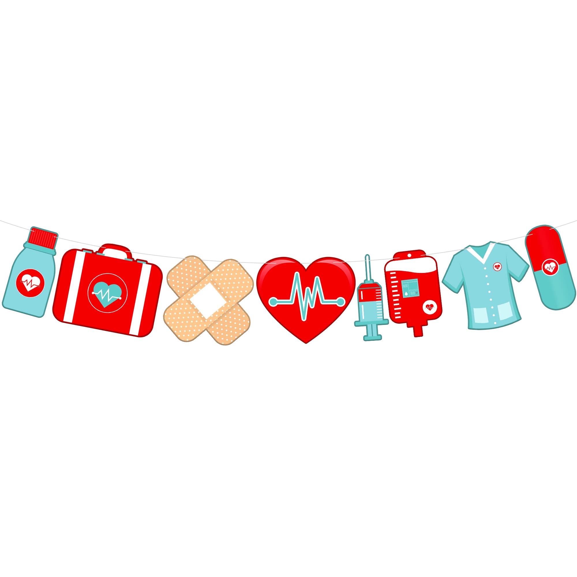 KatchOn, Nurse Garland Banner - Large 10 Feet, No DIY | Nurse Banner for Nurse Themed Party Decorations | Medical Party Decor, Graduation Decorations 2025