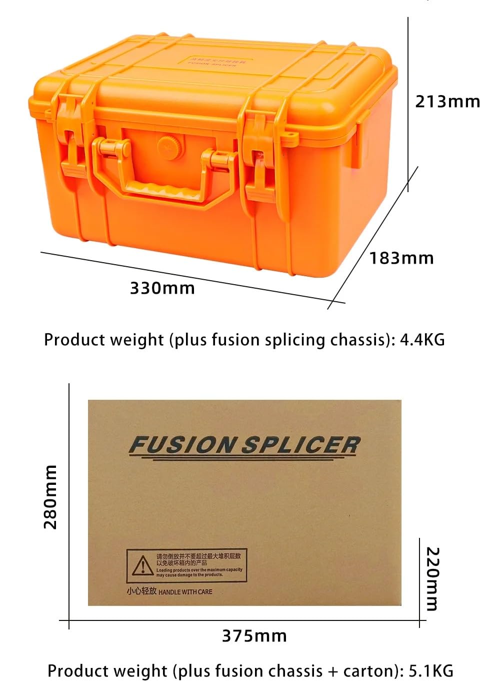 Épisseuse automatique de fusion de fibre optique avec écran de 8,9 cm, machine d'épissure de soudure à fibre optique pour connexion à froid et épissure de câble métallique d'isolation