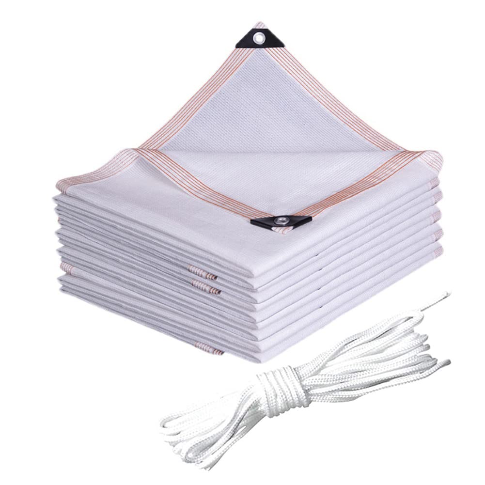 Nzqcxyh 88% Shade Fabric Sun Shade Cloth,Sun-Block Mesh Shade,Sun Shade Cloth Privacy Screen,with Grommets,for Pergola, Greenhouse, Plants Growing, Chicken Coop,3×4m