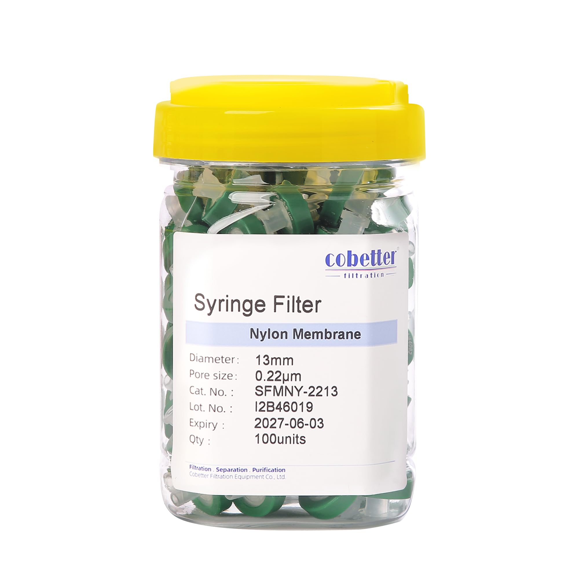 Syringe Filter Nylon, 0.22μm 25mm, Hydrophilic, Non-sterile, PK of 100 — Amazon image 9