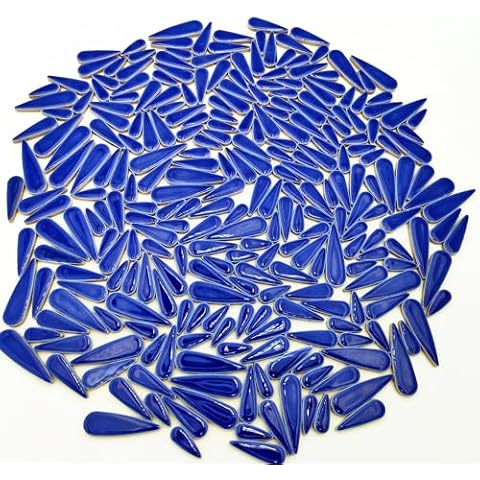 Royal Blue Ceramic Mosaic Tiles for Crafts Cover