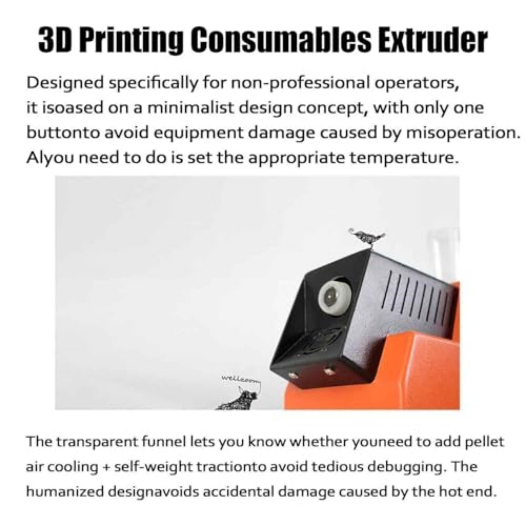 Filament-Recycling-System für den 3D-Druck, wandelt Abfall in nutzbares Filament mit mehreren Materialkompatibilität und essentiellem Zubehör um