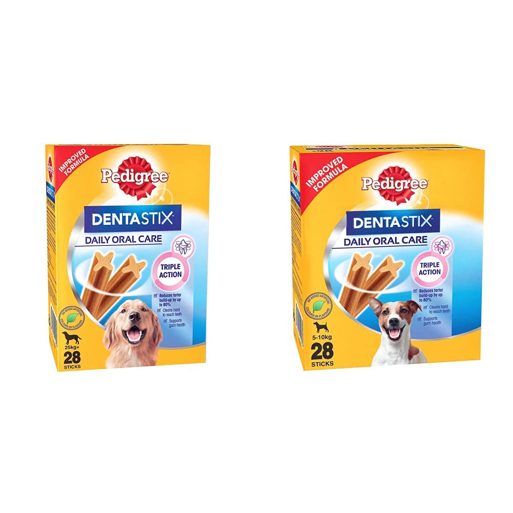Pedigree Dentastix Large Breed (25 kg+) Oral Care Dog Treat (Chew Sticks) (28 Sticks) 1.08kg and Dentastix Small Breed (5-10 kg) Oral Care Dog Treat (Chew Sticks) (28 Sticks) 440g y (B08GMVKJRH) Amazon Price History, Amazon Price Tracker