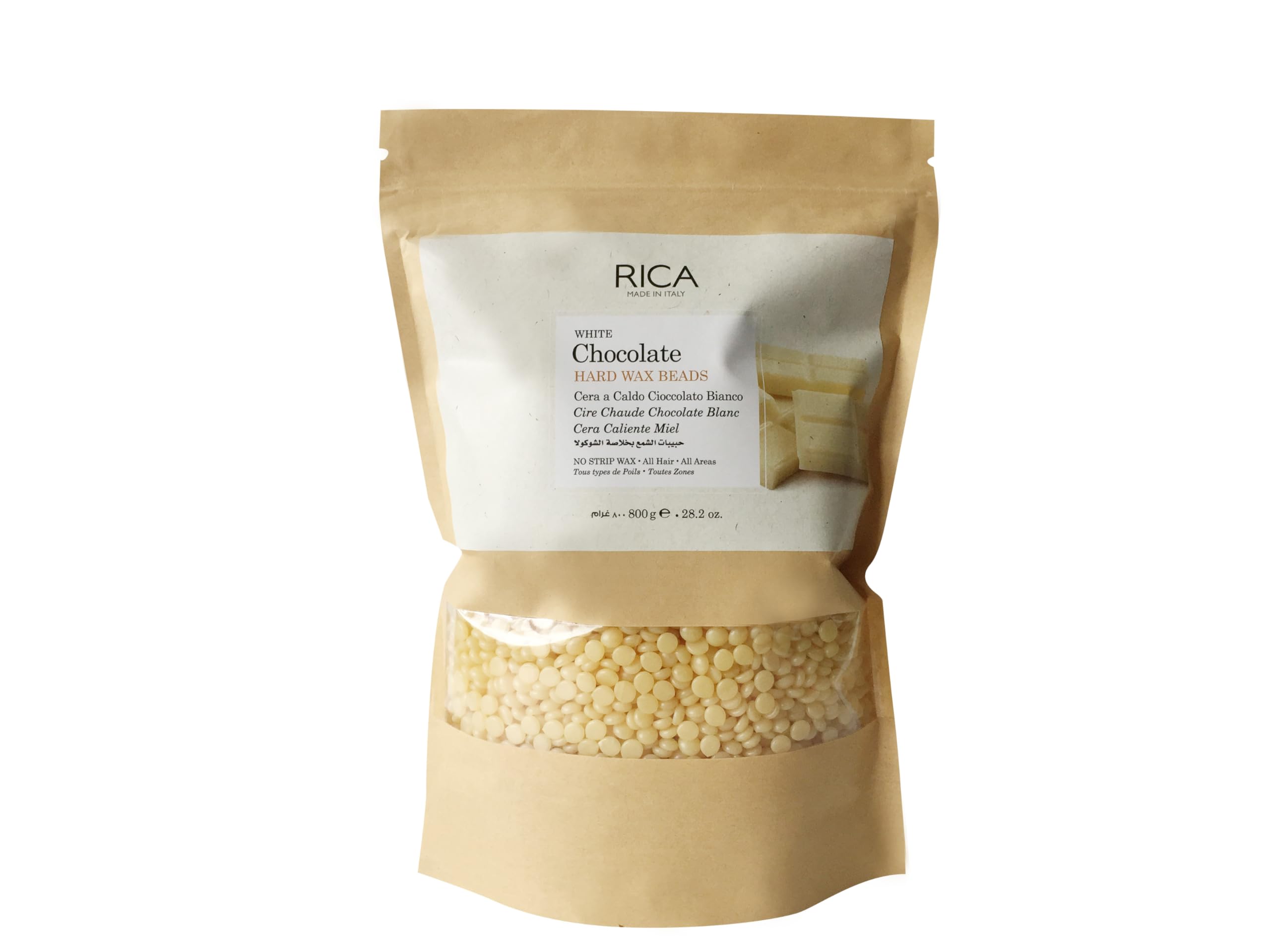 White Chocolate Beads, Stripless & Painless Hair Removal Hard Wax For Men & Women| Quick & Easy Tan Removal Waxing For Face, Armpit & Bikini Areas| 150 gm, Pack of 1