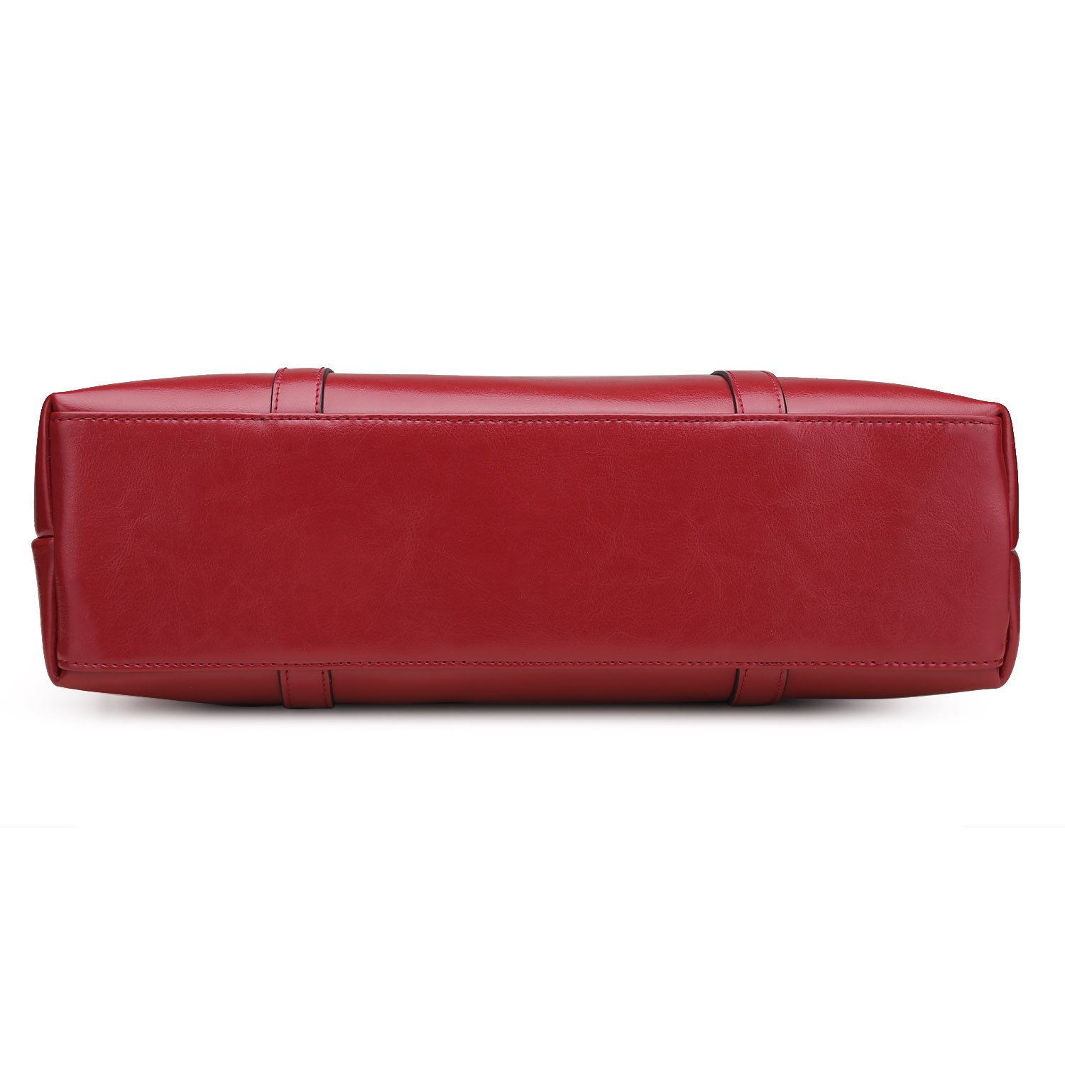 da donna in vera pelle a mano Business valigetta laptop computer borse messenger borsa Tracolla borsa a secchiello con tracolla borgogna Burgundy