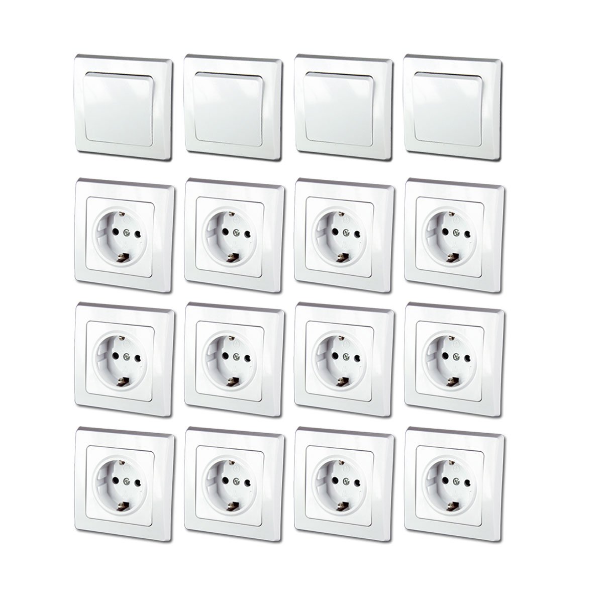 DELPHI Starter-Kit, 16er Set 250V~/ 16A, UP, weiß