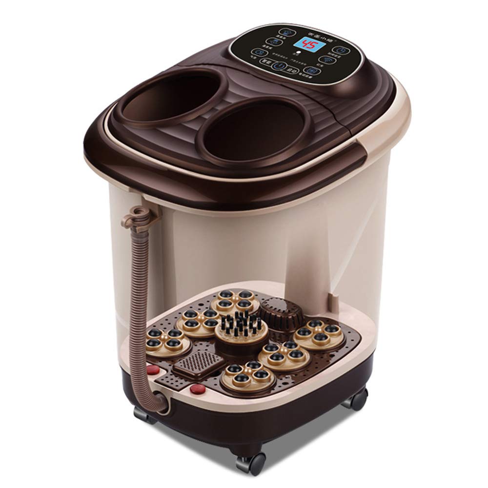 Masajeador de pies con calefacción, Extra Profundo, Control Remoto, Burbujas automáticas, Infrarrojos terapéuticos, bañera eléctrica para pedicura.