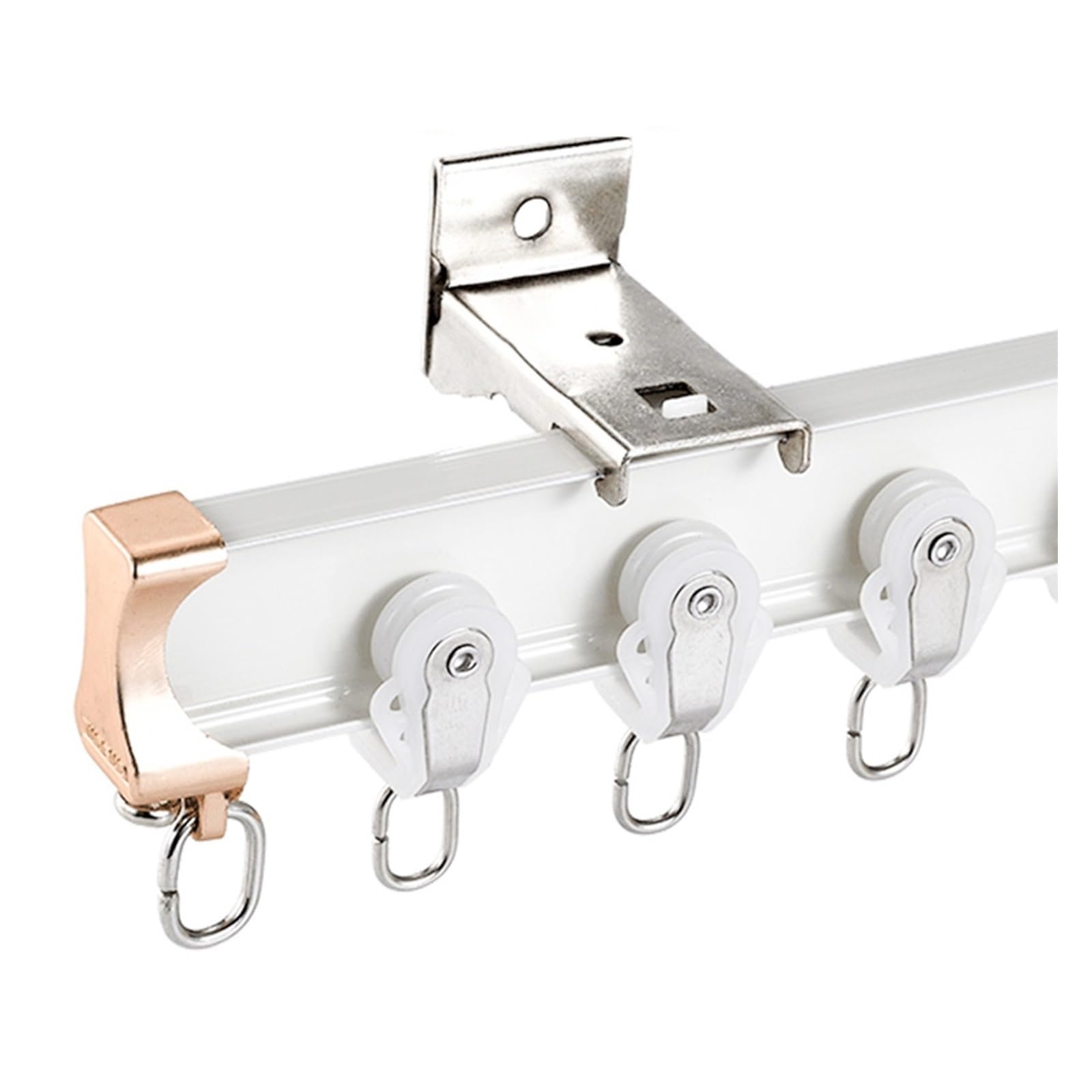 Flexible Vorhangschiene 160cm - Decken- Oder Wandmontage Für Erkerfenster & Raumteiler