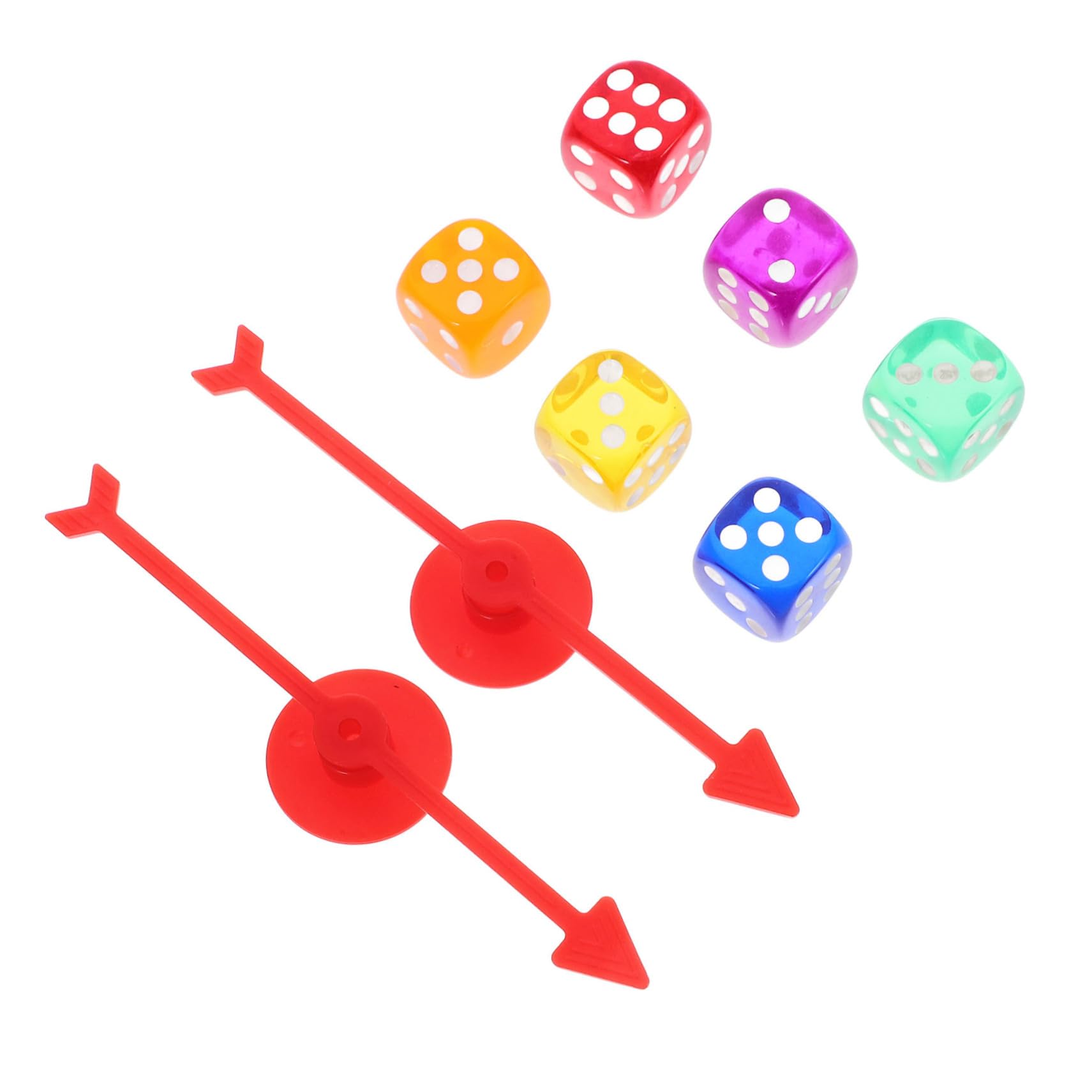 Lot 10 Flèches De Jeu De Société UPKOCH – Pointeurs Rotatifs En Plastique Pour Activités Classe Et Projets DIY