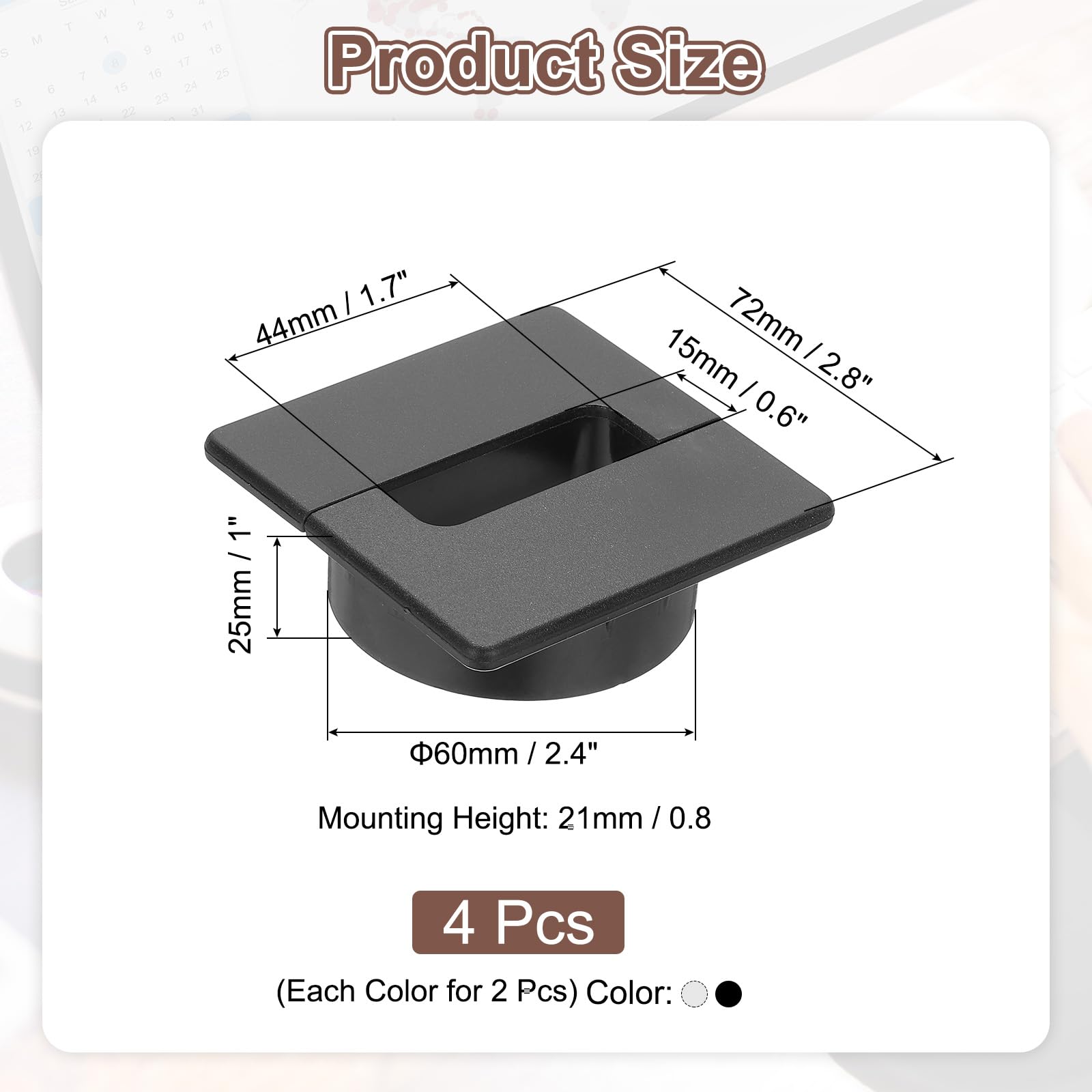 PATIKIL 2.4 Inch Desk Grommet - Image 2