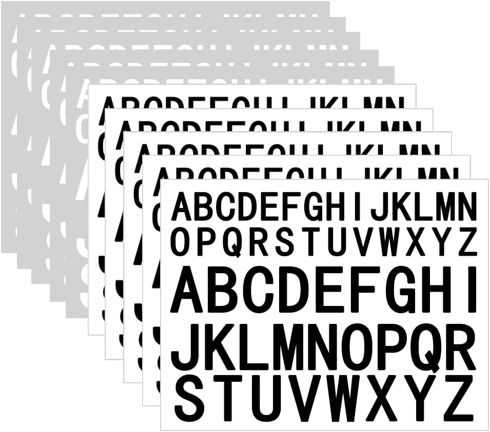 Amazon.com: Chinco 464 Pcs 48 Sheets 2.5 Inch Letter Stickers Capital ...