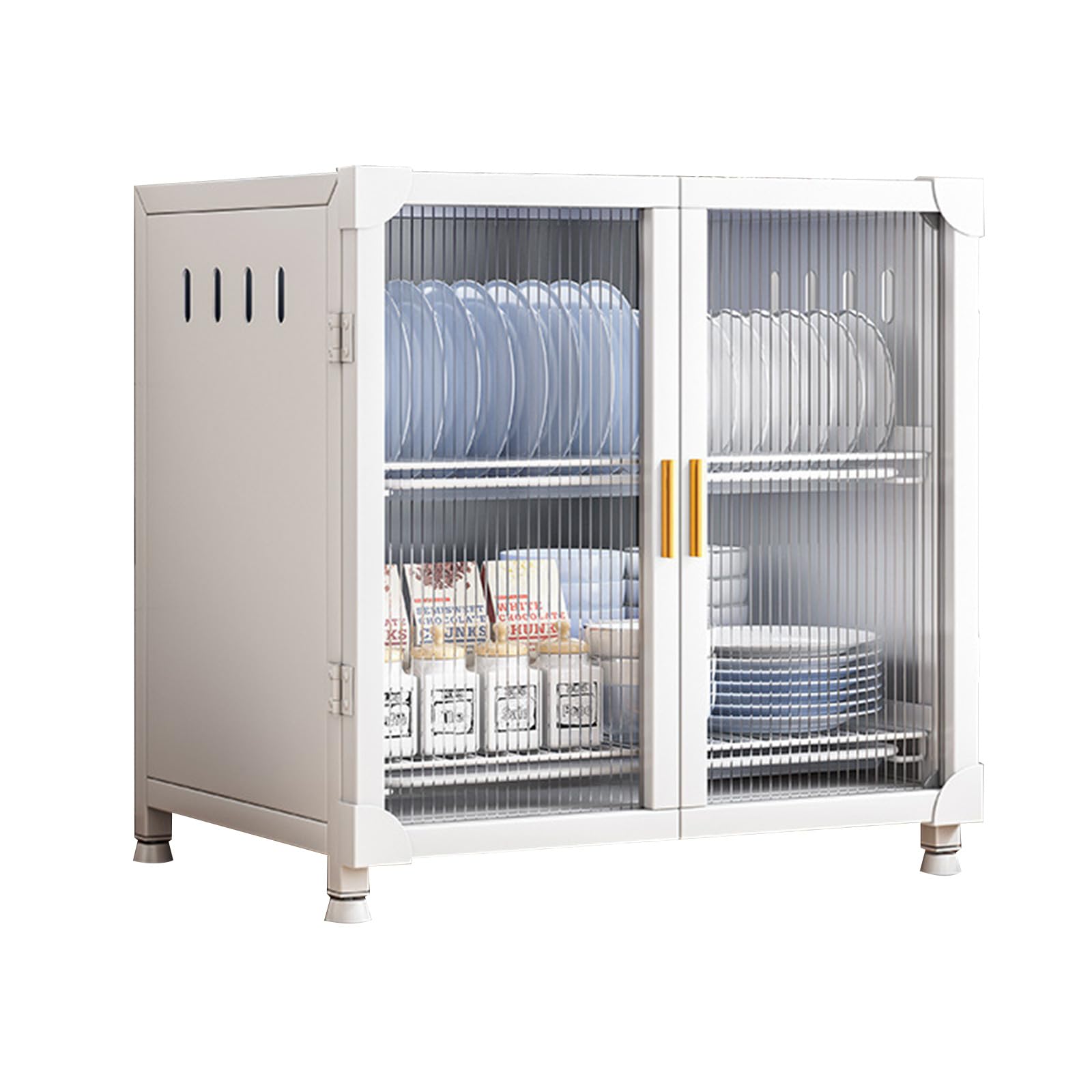Buxuaaaa Sideboard Buffet, Modern Styles Buffet Cabinet Storage Cabinet with Crystal Door for Hallway, Entryway, Kitchen Sideboard with Storage
