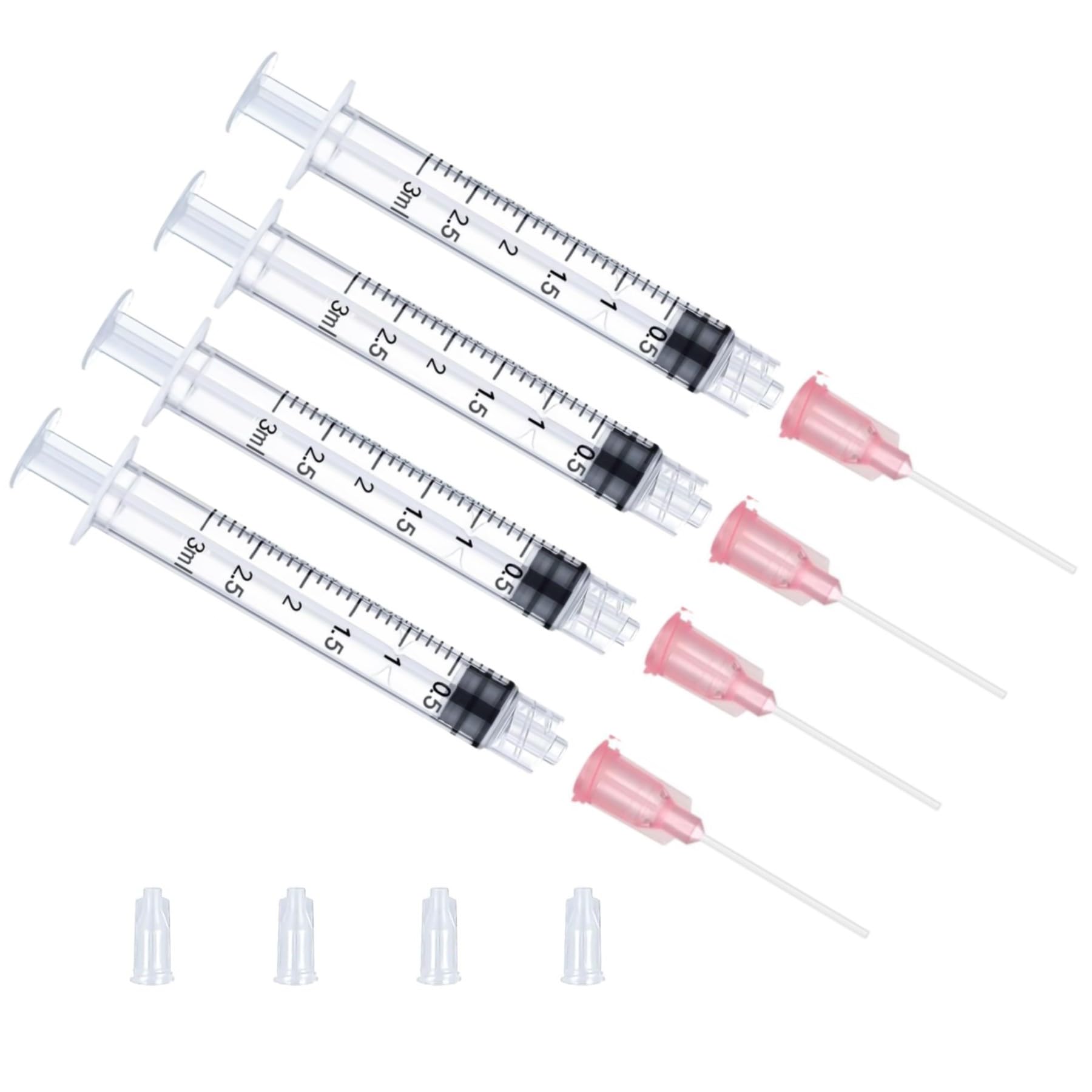 10 Pack 3ML/CC Premium Ink Filling Syringe with Blunt Needle Tip for ...