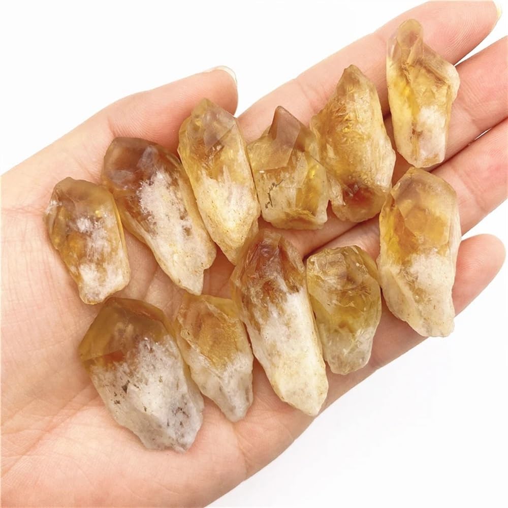 AUOQKQUT Citrine Crystal Point Crystals Stone Ornaments Home Decoration