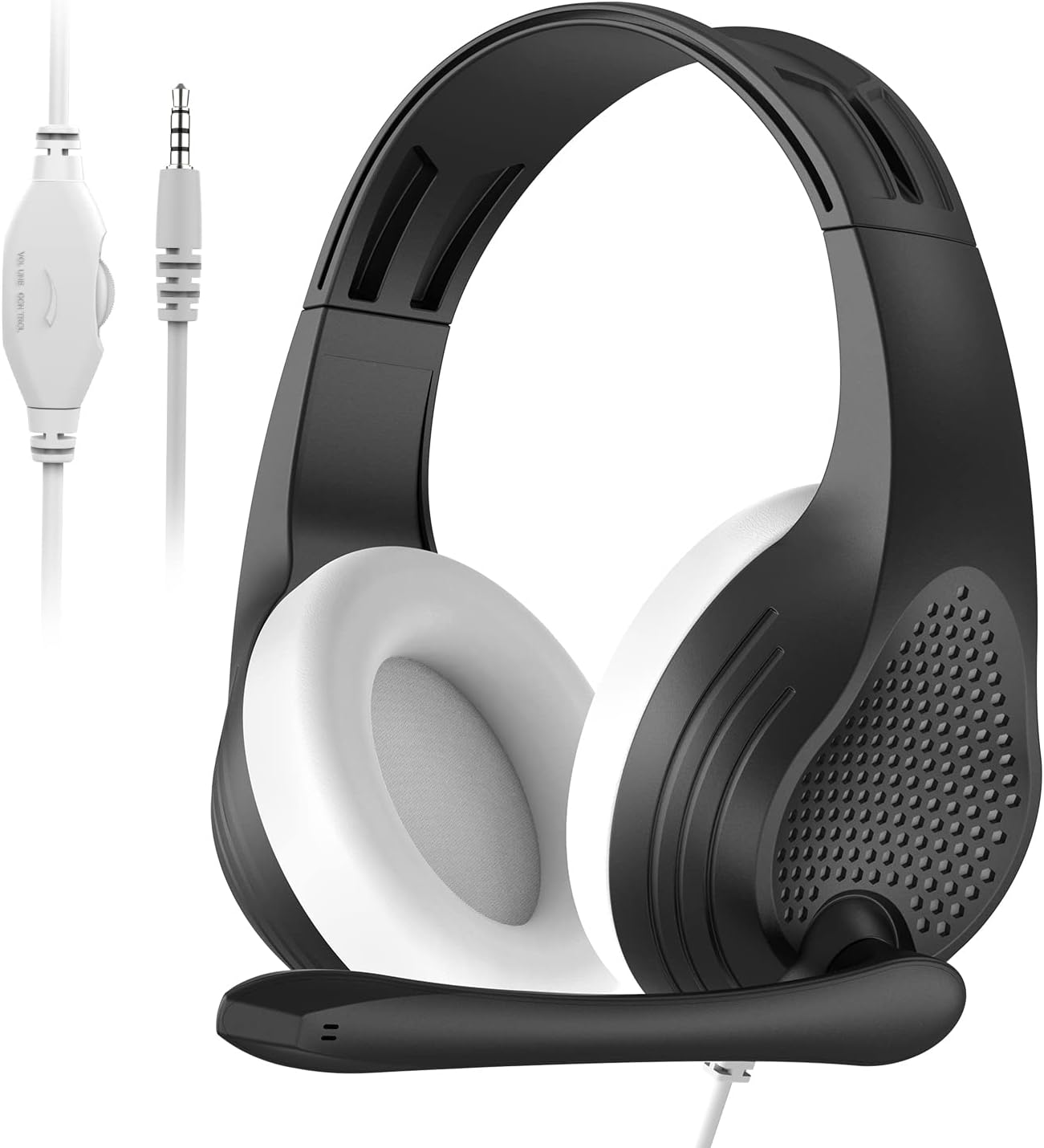Anivia Headphones with Mirrophones Wired Headset for PC(Black)
