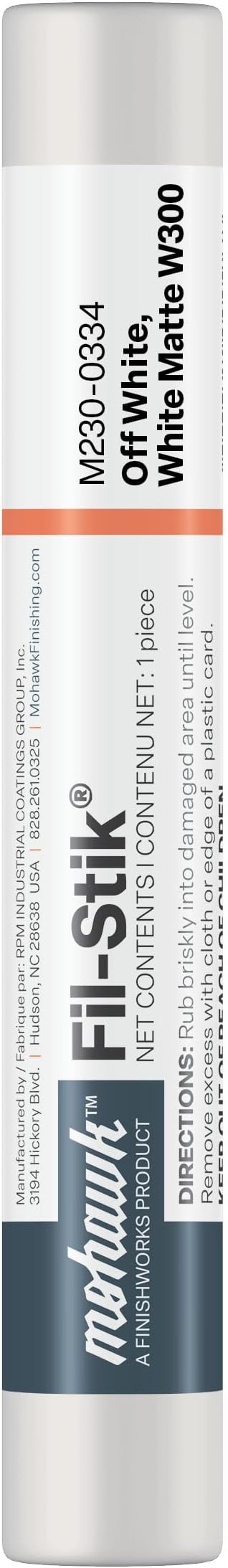 Mohawk Fil-Stik Wax Putty Stick, Off White, M230-0334, 1 Count