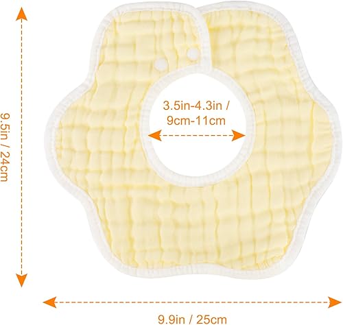 Miniatura 3 de Accmor Muslin Baby Bibs Baby Bandana Drool Bibs for Unisex Boys Girls, Cotton Baby Drool Bibs for Teething Drooling