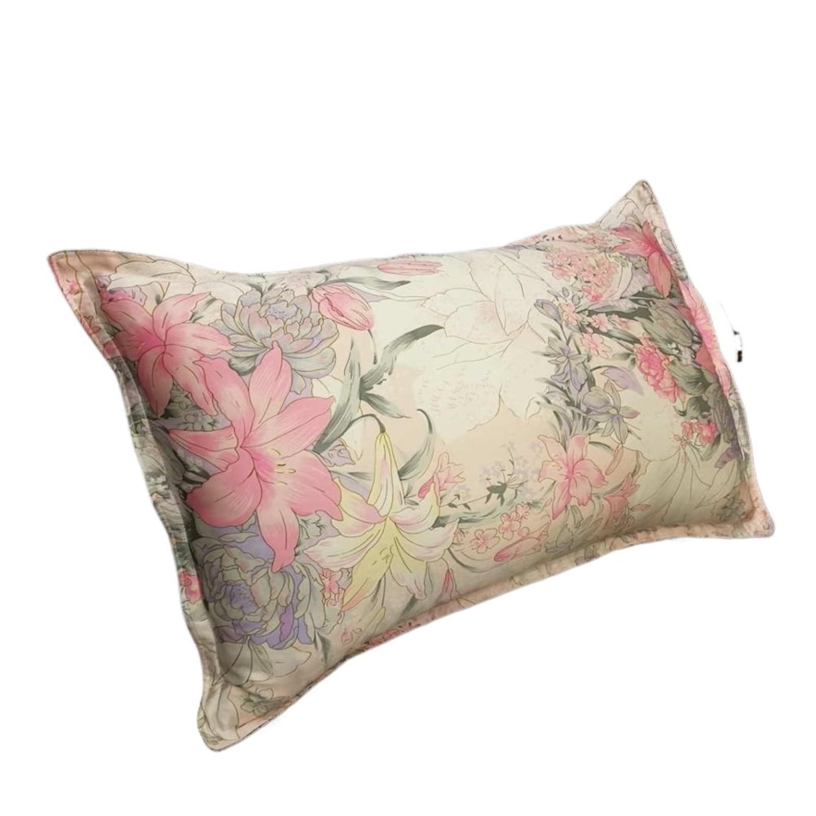 Taie d'oreiller en soie grand format housse de coussin enveloppe multicolore