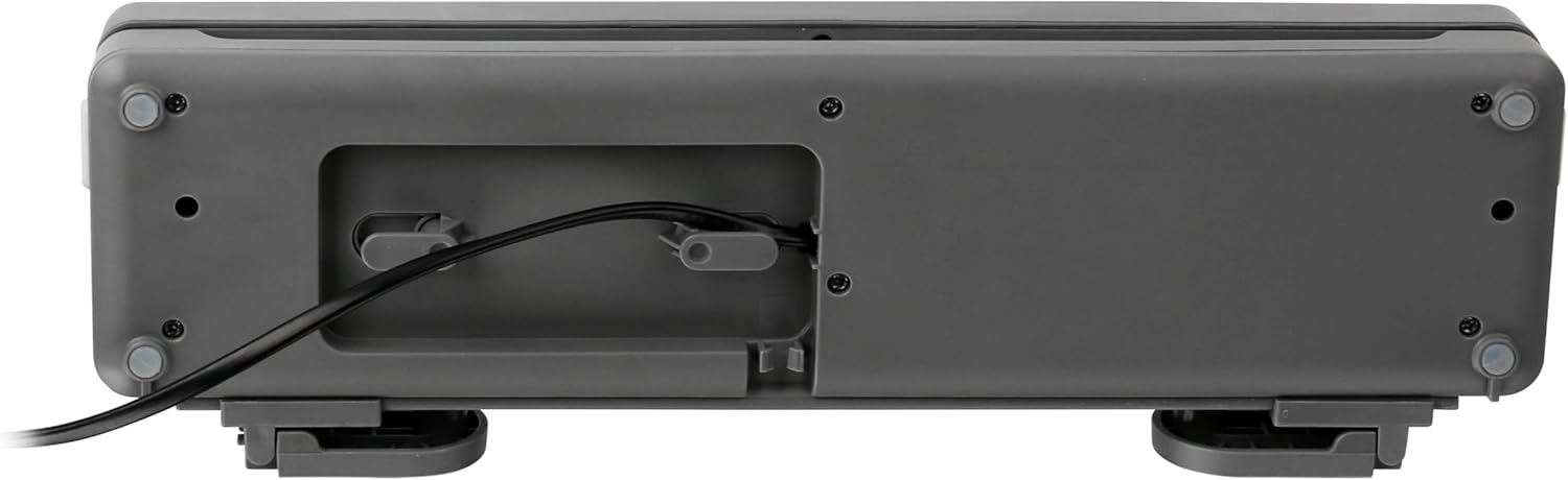 Dno view of the Emerio Vacuum Sealer, showing the power cord storage.