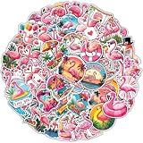 100pcs Flamingo Stickers Waterproof Decals for Water Bottles Laptop Luggage Computer Scrapbooking Teens Adults Girls Kids Funny Party Birthday Decorations