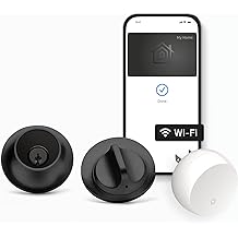 Level Smart Lock+ WiFi Deadbolt - World's Smallest Smart Lock - Apple Home Key &amp; Voice Control - Matte Black