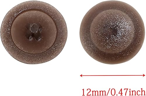 Miniatura 4 de Mini Skater 200 tapas de rosca de plástico autorroscantes para orificios de rosca de 0.276 in de diámetro, tapas de rosca planas cruzadas,