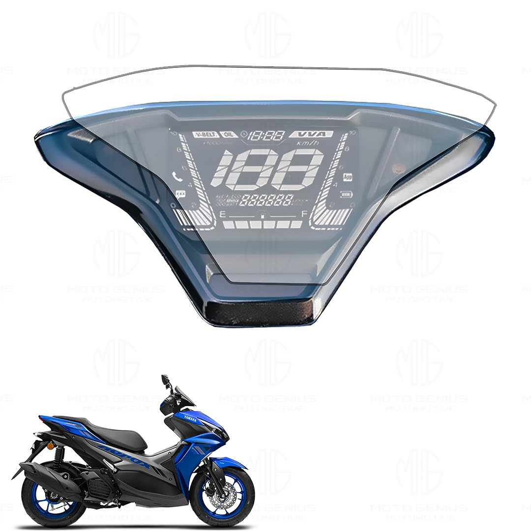 moto genius 9h hardness speedometer screen protector for aerox 155 | scratch guard & anti glare film