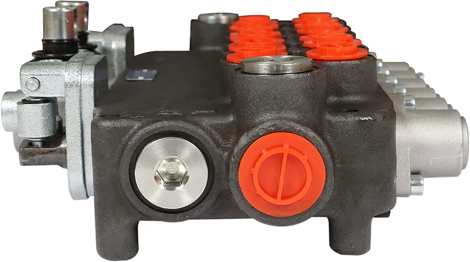 6 Spool Hydraulic Backhoe Directional Control Monoblock Valve for Tractor Loader, 21GPM