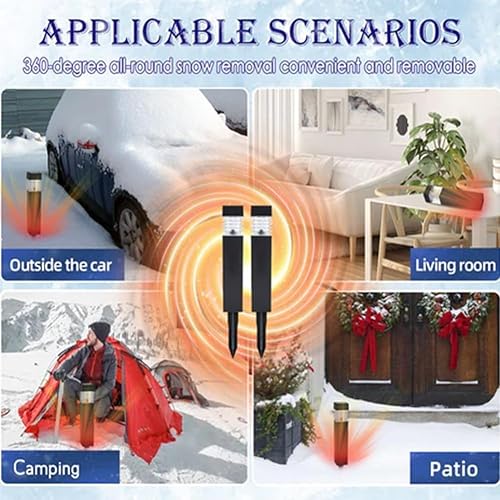 Miniatura 5 de HACHYOPIN Descongelador de energía solar, luz de deshielo por resonancia electromagnética alimentada por energía solar, cero consumo de energía,