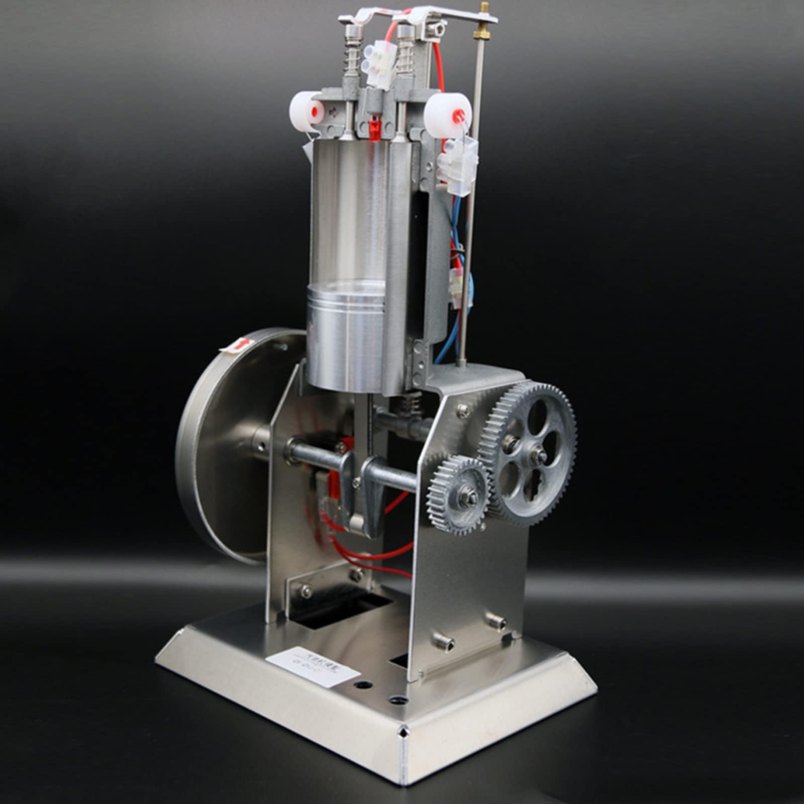 Gasoline Engine Model, All-Metal Structure Physics Teaching Instrument, Demonstrating The Structure and Principle of A Four-Stroke Single-Cylinder Gasoline Engine
