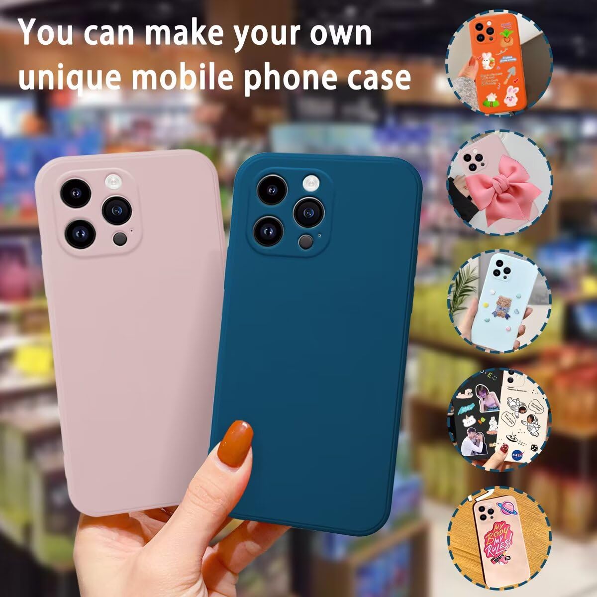 Topme Cover per Samsung Galaxy A33 5G (6.4" Inches) Custodia Case, Protezione Della Pelle Della Custodia in Silicone Tpu - Blu zaffiro