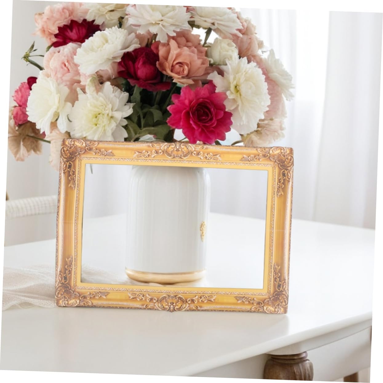 Luxshiny 4pcs Wedding Photo Booth Props Handheld Large Paper Picture Frames for Unique Wedding Photos for Romantic Celebrations Party Decoration Selfie Accessories