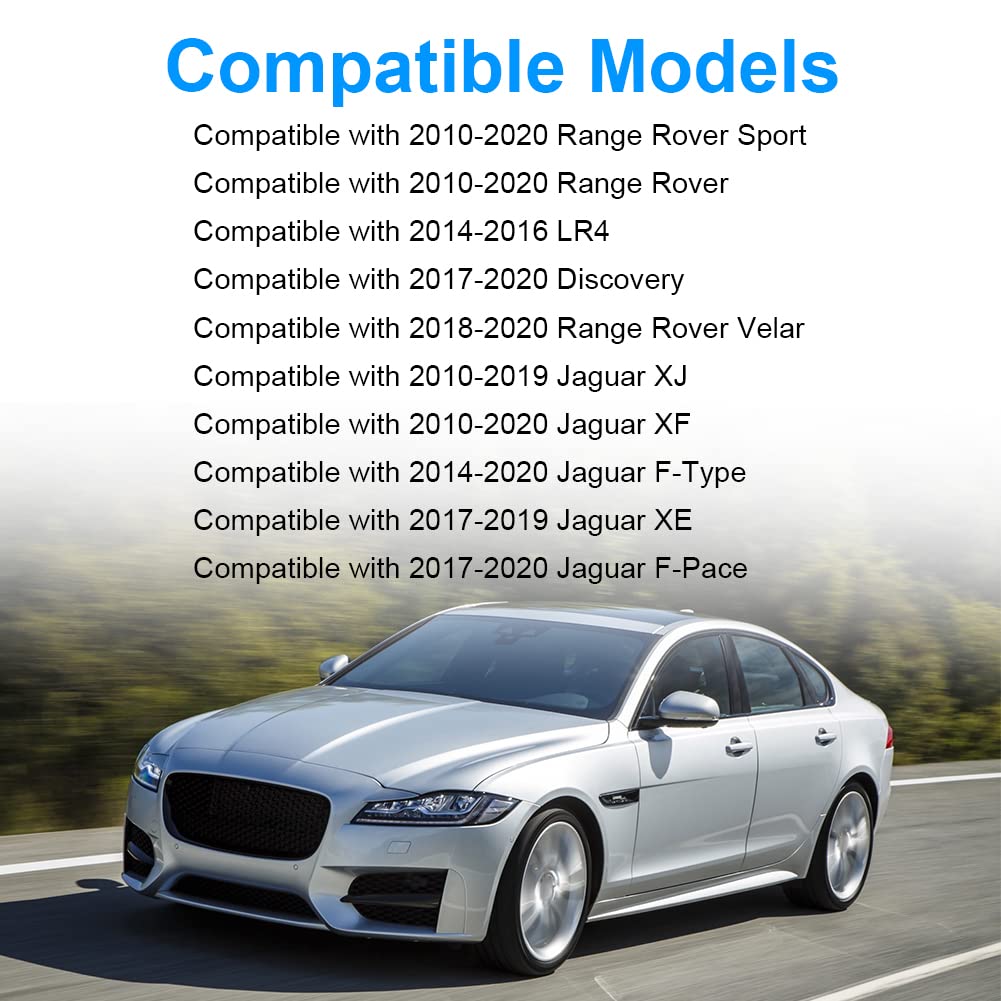 WMPHE Aluminum Coolant Pipe Water Outlet compatible with 2010-2020 Land Rover Range Rover (Sport/Velar) Jaguar XE XJ XF F-Pace F-Type, Repalcement for LR092992 LR090630 LR075991 C2Z28536 AJ813865