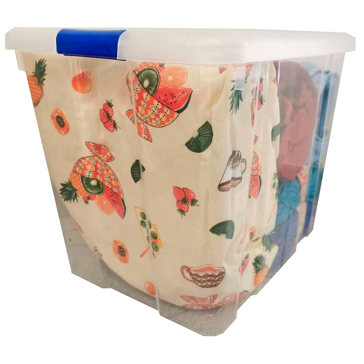 Acan Tradineur - Pack de 6 cajas de almacenaje, de 35,5 x 41,5 x 35 cm, nº 17, con capacidad de 35 litros con tapa para organización del hogar, baúl organizador(35,5 x 41,5 x 35 cm, Pack de 6)