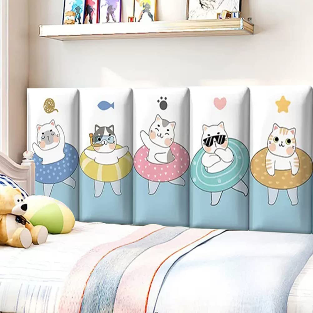 3D Anti-Collision Wall Stickers Naklejka ścienna antykolizyjna 3D PU miękka wyściółka ścienna, wodoodporna/łatwa do czyszczenia/pokoje dziecięce dekoracyjne samoprzylepne panele ścienne