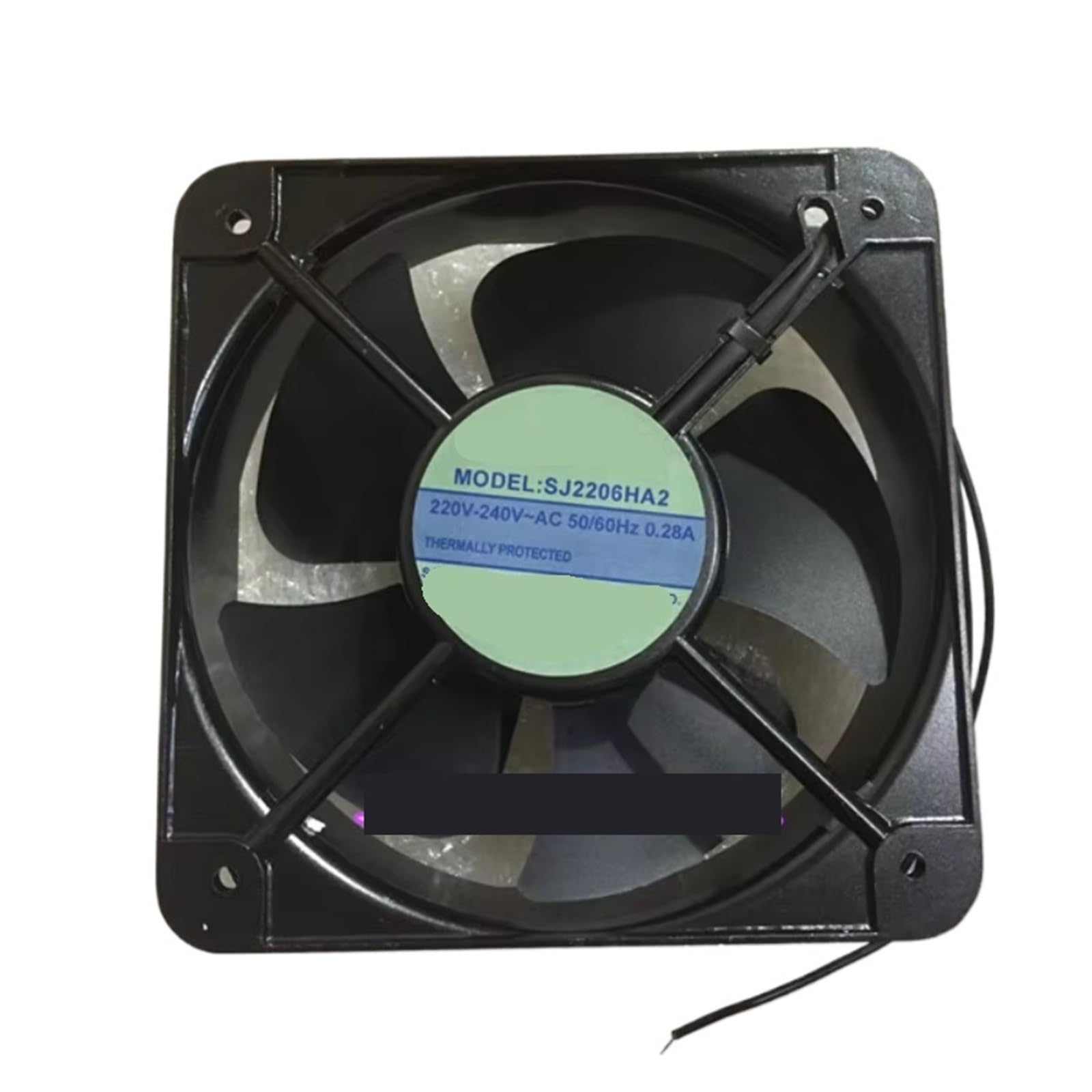 UITGVDQAT SJ2206HA2 AC 220V 0.28A 220x220x60mm 2-Wire Server Cooling Fan