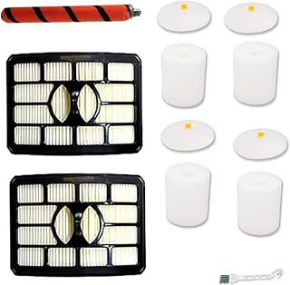 Amyehouse Hepa Foam & Felt Filter Brushroll Replacement Kit for Shark Rotator Professional Lift-away DuoClean Vacuum ZU780 ZU782 ZU785, Replaces Part # 1395FC831 & Xff500 & Xhf500