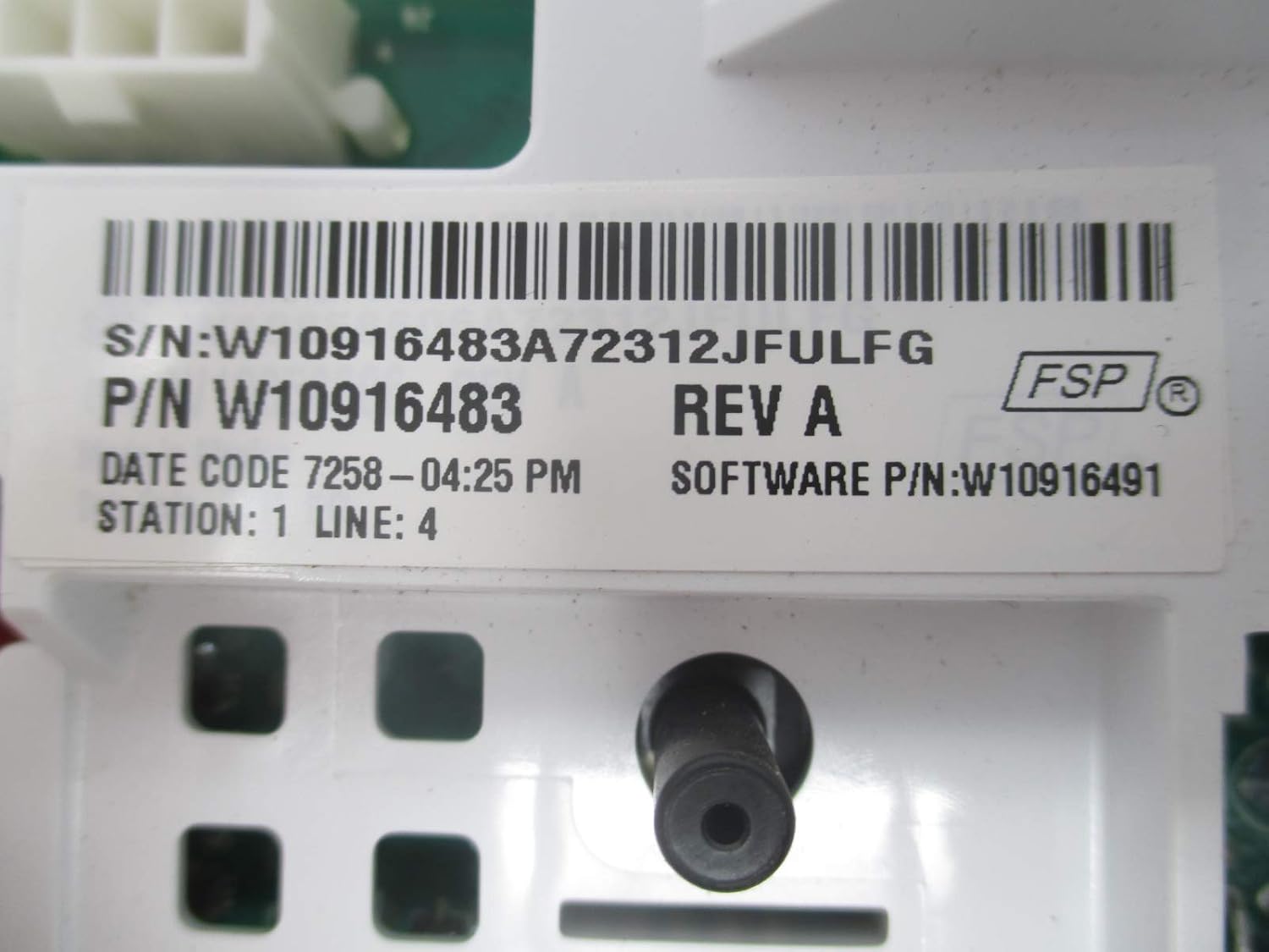 W11116592 Whirlpool Electronic control