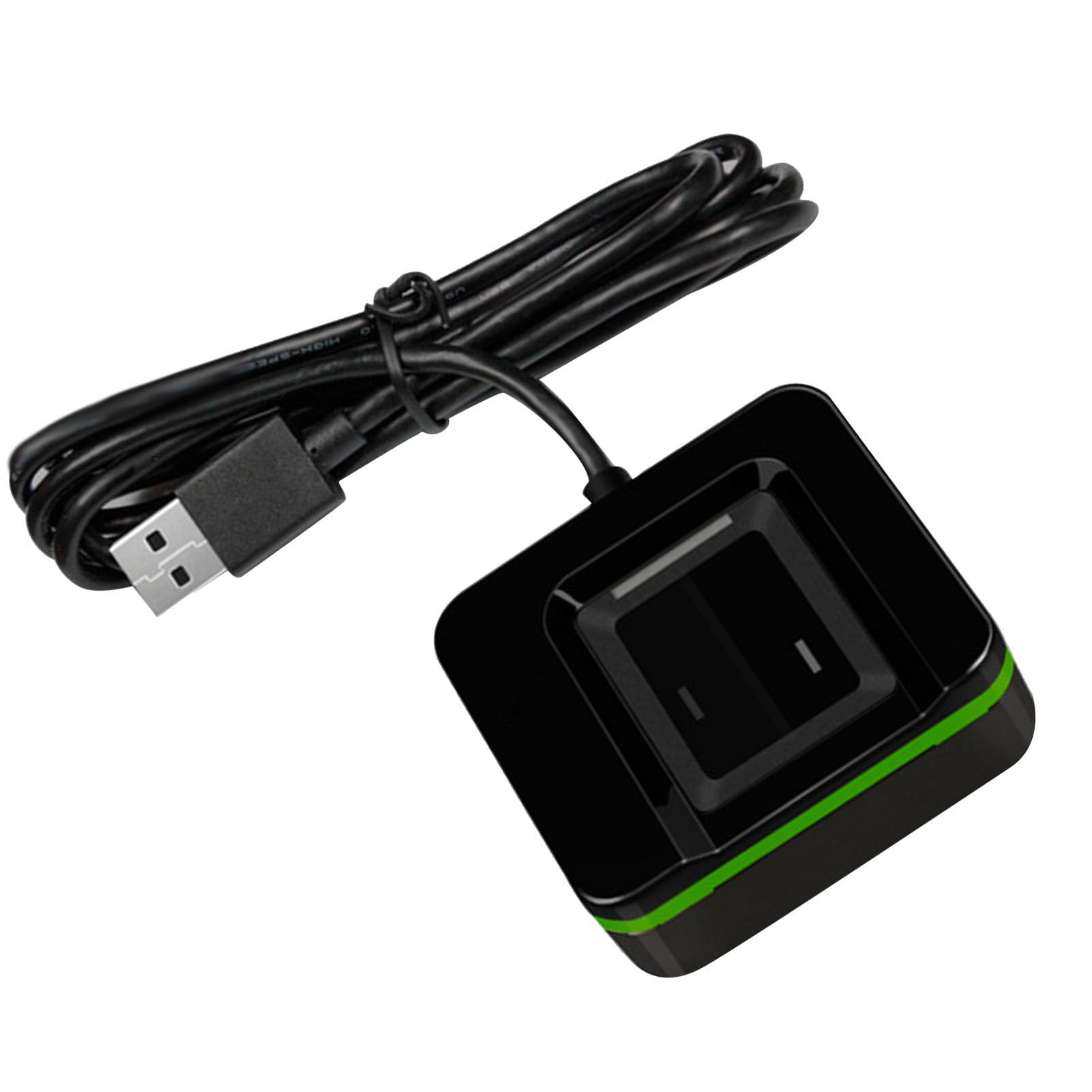 Lector Biométrico de Huellas Dactilares, Colector de Escáner de Huellas Dactilares USB con Cable de 5,9 Pies para Computadora PC, Reconocimiento de bajo Error, Fácil (ZKLIVE20R)