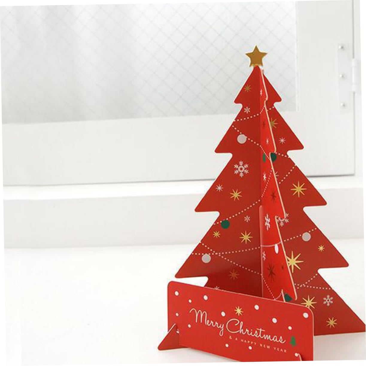 EXCEART 12sätze Weihnachtskarten Kreative Farbenfrohe Grußkarten Mit Weihnachtsbaum-design Für Festliche Anlässe Inklusive Umschläge Für Familie Und Freunde