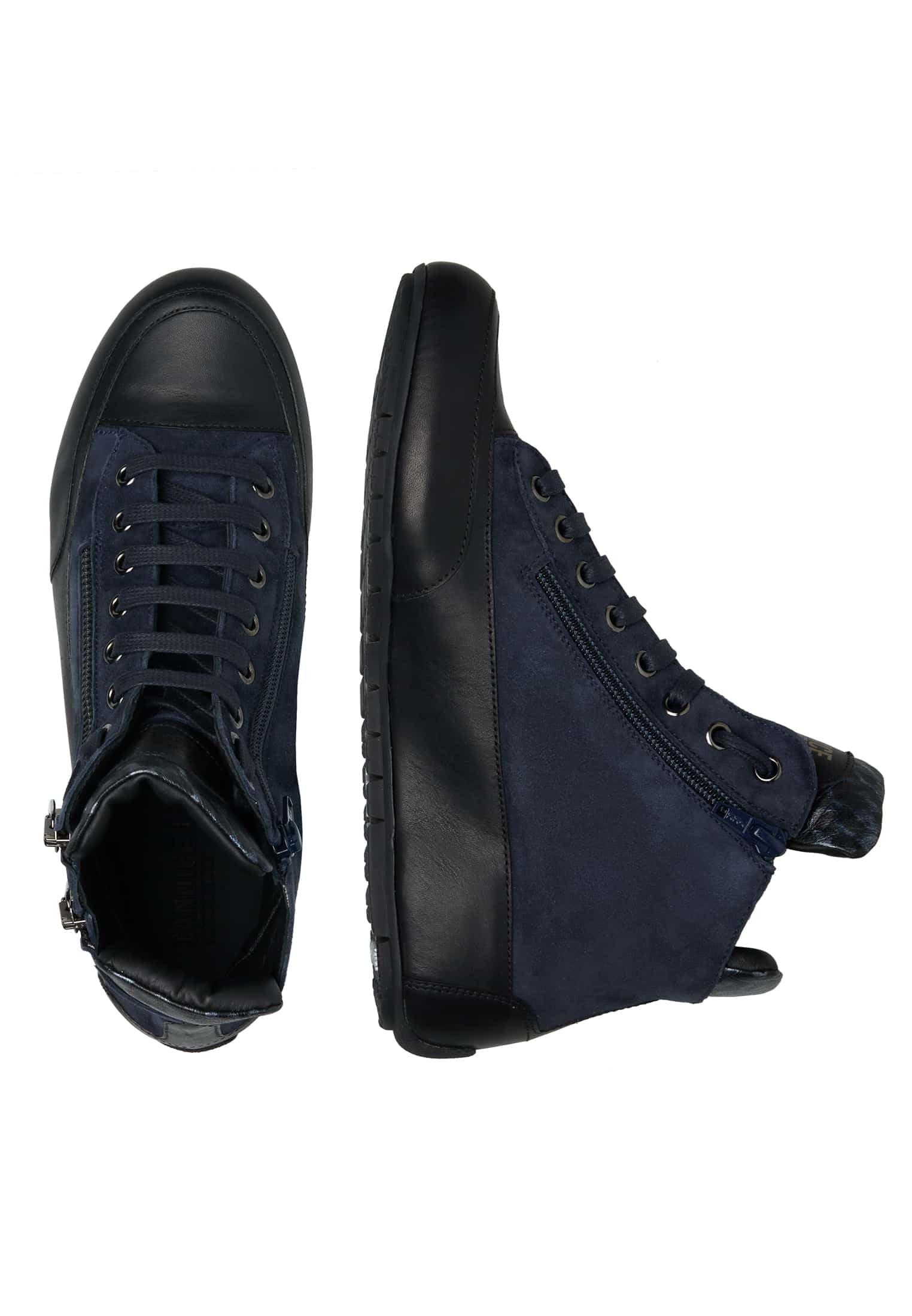 Candice Cooper Knöchelhohe Sneakers aus Nappaleder und Velours