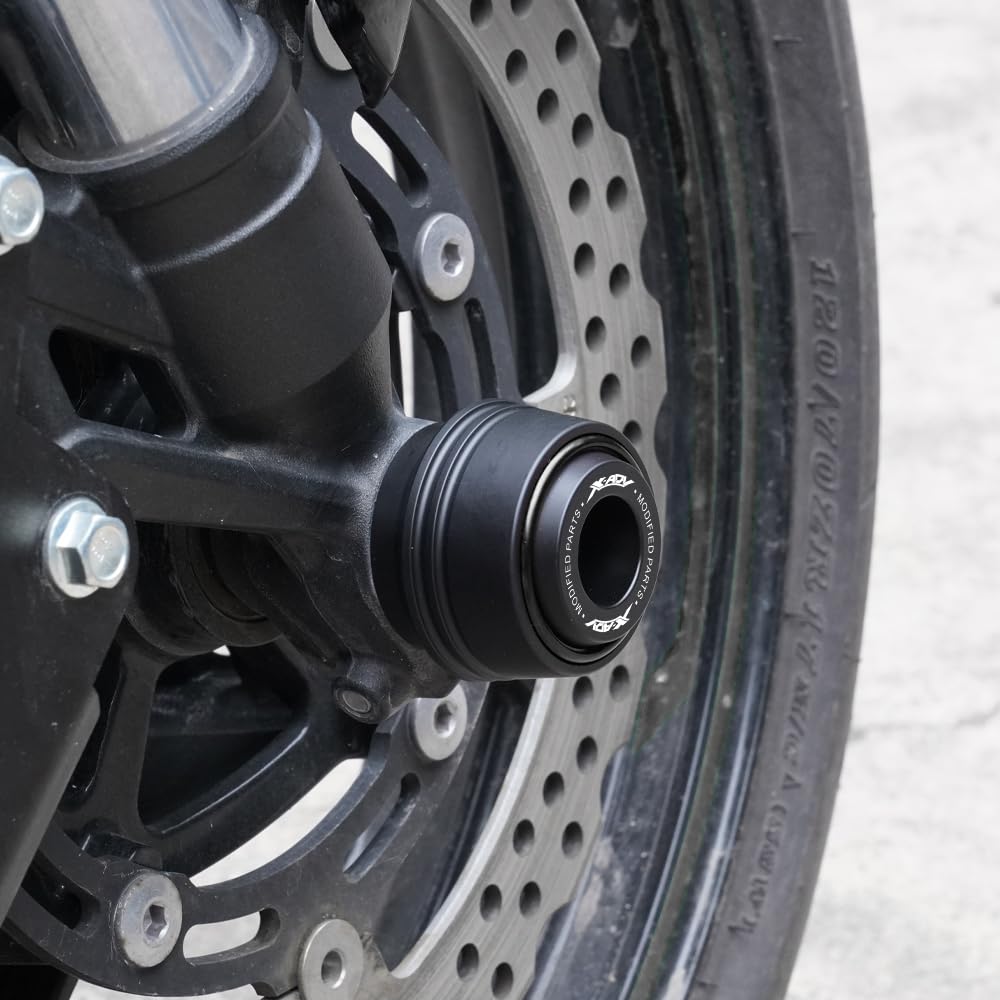 Für Honda X-ADV XADV 750 XADV750 X ADV 750 2017-2023 2024 2025 2026 Motorrad Zubehör Vorderrad- und Hinterrad-Crash-Slider Schutzpolster Rahmenschieber (Schwarz)