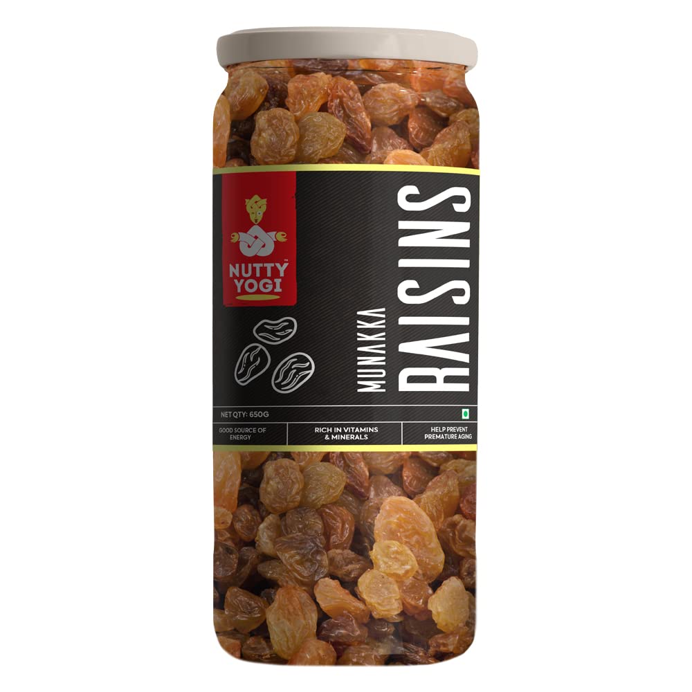 Nutty Yogi Munakka Raisin 650g| Afghani | Abjos | King Size | (Garnish or Add to Fruit Salads, Oatmeals, Mueslis, Trail Mixes, Ice creams, Baked Goods, Kheer & Ladoos) (B0C151PKX8) Amazon Price History, Amazon Price Tracker