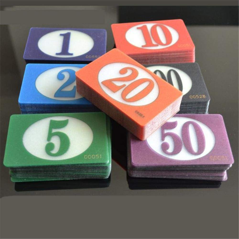 30 sztuk 85 x 54 mm przezroczyste przezroczyste plastikowe karty do pokera Mahjong plastikowe karty liczą karty wartościowe do gier planszowych, wartość 1