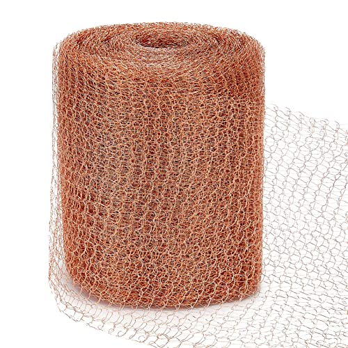 Kupferband Gegen Schnecken Hochbeet Kupfernetz Schneckenzaun Schneckenkragen Robust Kupferdraht Gartennetze für Garten Schneckenbarriere Nacktschnecken Mäuse Mader Abwehr(6m)