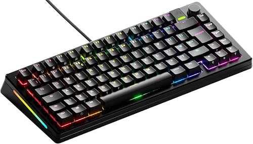 GLORIOUS GMMK 3 PRO 75% Anpassbare Tastatur w/Knob, UK in Schwarz