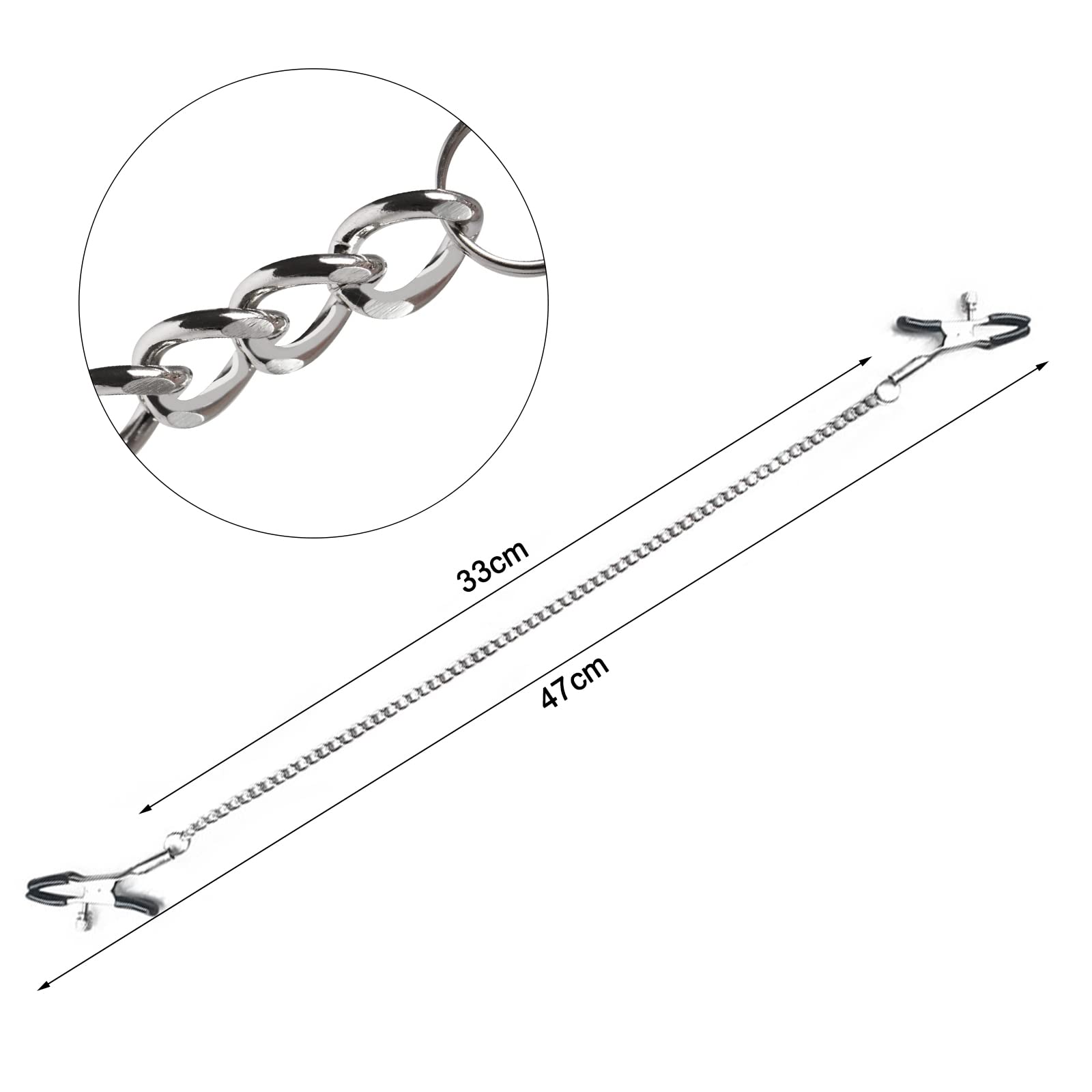 2 Ventouse De Mamelon + Pinces à tétons avec chaîne, Twisting Ventouses à Tétons, sex toys Pour Femme Couple