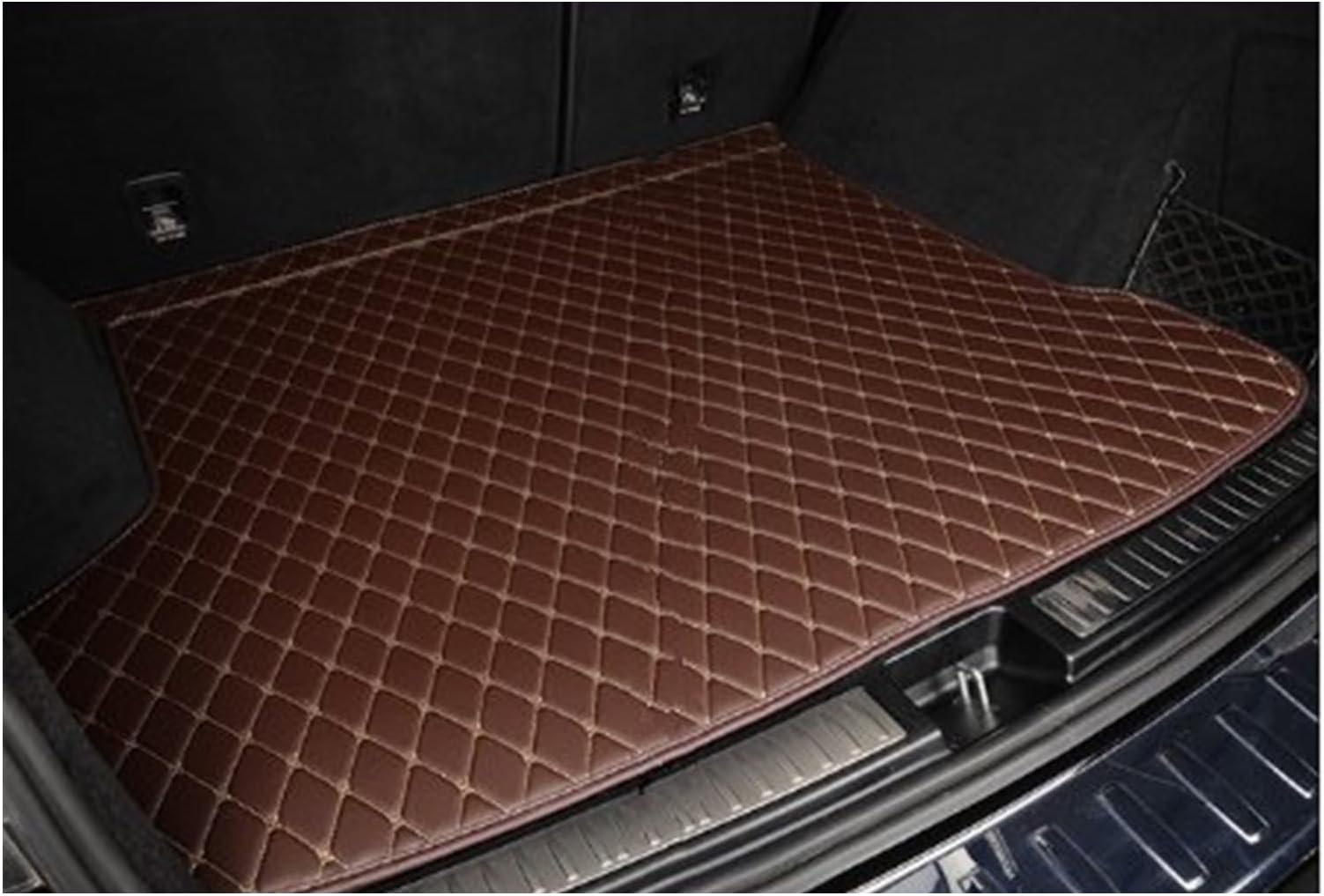 自動車 トランクマット カスタム車のトランクマット ために シボレー ために ルミナ 2007 2008 2009 オートアクセサリーカーゴライナーパッド車のブーツカーペット トランクマッ(茶色)