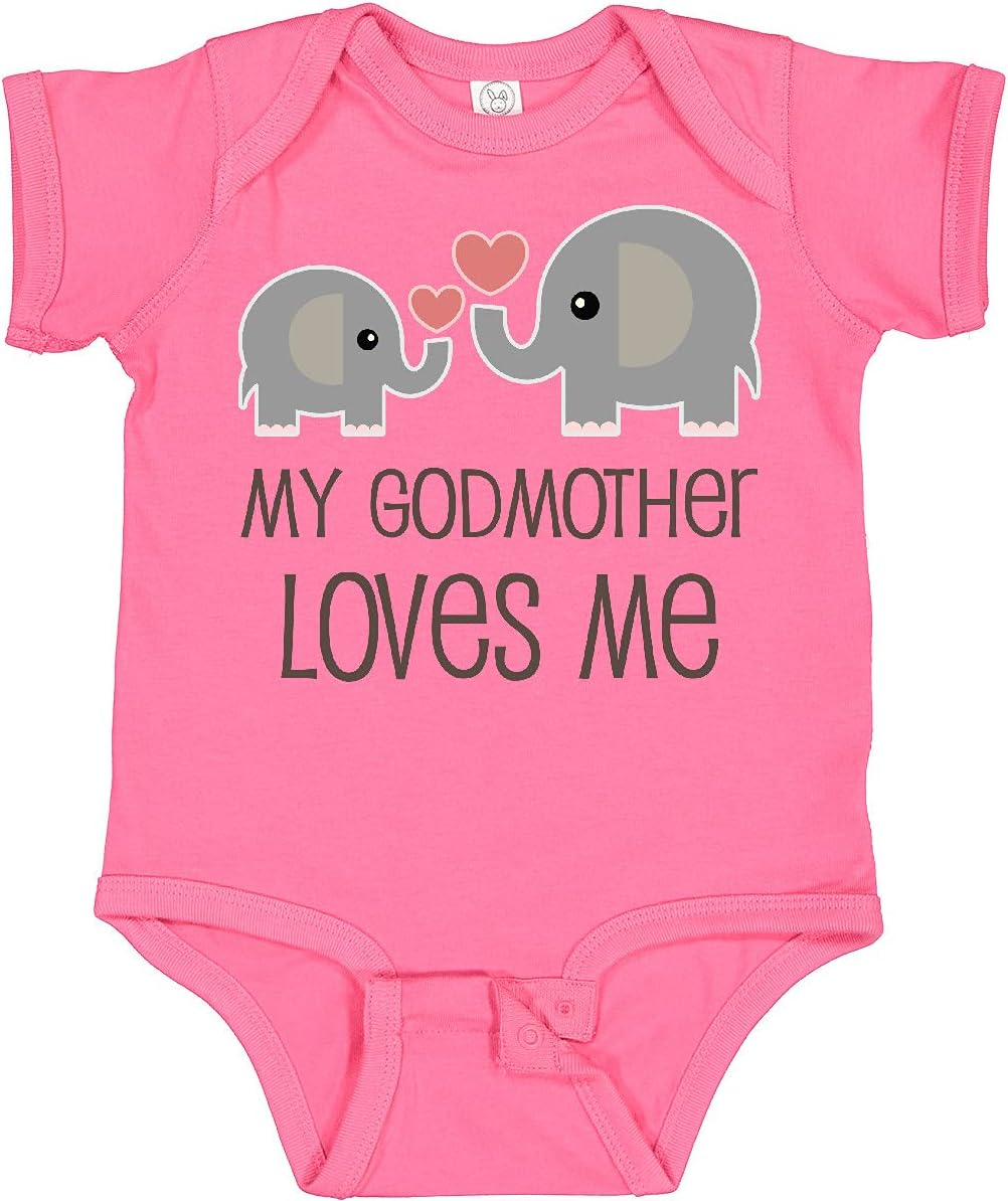 inktastic My Godmother Loves Me Baby Bodysuit